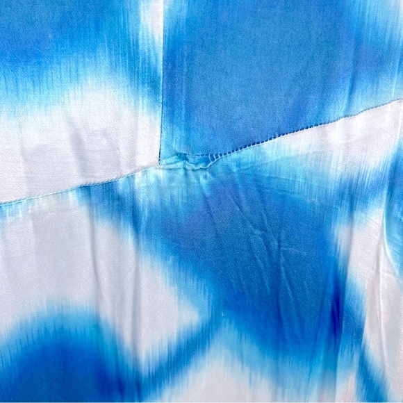 NWT Cecilie Copenhagen Gillian Dress Tie Dye Blue/White SZ XS Party Midi - Picture 5 of 7